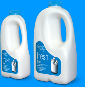 Fresha Valley lite milk bottles
