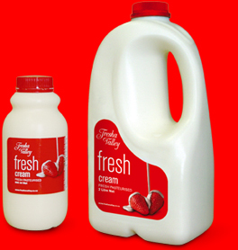 Fresha Valley cream bottles